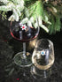 Crystal Snowflake Magnetic Wine Glass Charms & Markers for Christmas or Holiday Parties and Gifts- Set of 8...
