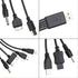 1 Piece 10 In 1 USB Multi Charger USB Cables For Mobile Phones USB Charging Cord 20CM/7.87in Universal USB To Multi Plug Cell Phone Charger Cable ...
