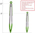 Kitchen Tongs Set of 2 – 9 inch & 12 inch – Stainless Steel Food Tongs with Silicone Tips – Premium Locking Non-stick Tongs for Cooking, BBQ, Gril...