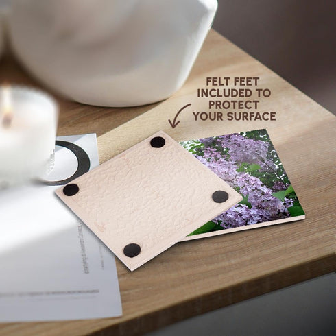 3dRose cst_3139_3 Lilac-Ceramic Tile Coasters, Set of 4...