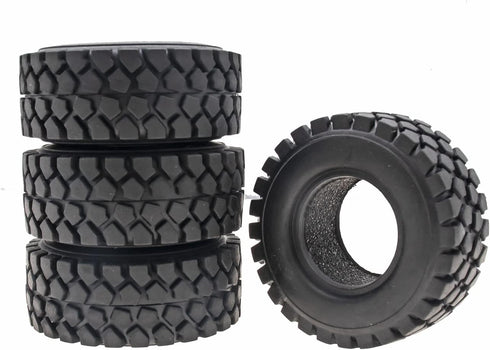 1.0 Crawler Tires for SCX24 Gladiator Bronco C10 JLU Deadbolt B17 Axial 1/24 1/18 Tracked car 4PCS...