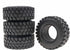 1.0 Crawler Tires for SCX24 Gladiator Bronco C10 JLU Deadbolt B17 Axial 1/24 1/18 Tracked car 4PCS...
