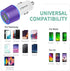 Rapid USB C Car Charger, Compatible for Samsung Galaxy S23/S22/S21/Note 20/Ultra/10/Plus/9/8/S20/S10+/S10e/S9/S8/A50/A70, Quick Charge 3.0 Dual US...