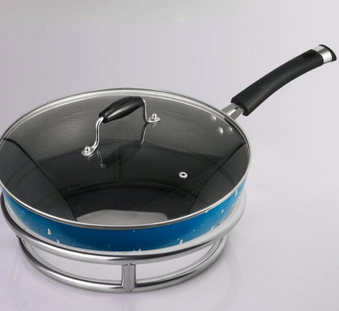 Wok Ring/Stainless Steel Wok Rack Insulated Pot Mats Cookware Ring/Wok accessories...