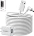 OLAIKE 8m/26ft Charge Cable with DC Power Adapter Compatible with Ring Stick Up Cam Battery 3rd Gen/2nd Gen/Plug-in, Weatherproof Cable to Continu...