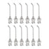 12pcs Dispensing Needles, 17 Gauge 1" Stainless Steel Blunt Tip 45 Degrees Bent Dispensing Needles with Luer Lock Connector for Ink Cartridges,Glu...