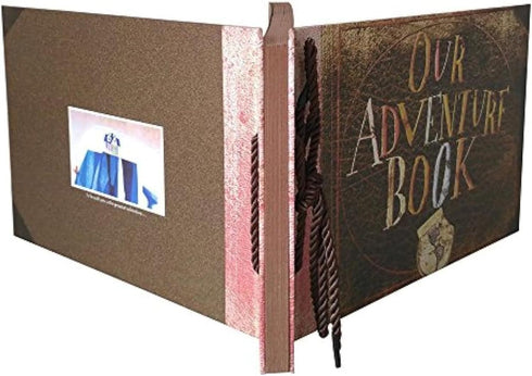 Our Adventure Book Diary Photo Scrapbook, Color cover, Retro Style Travel Souvenir Inspired by 'Up', Ideal for Photos, Gift for Couples Anniversar...