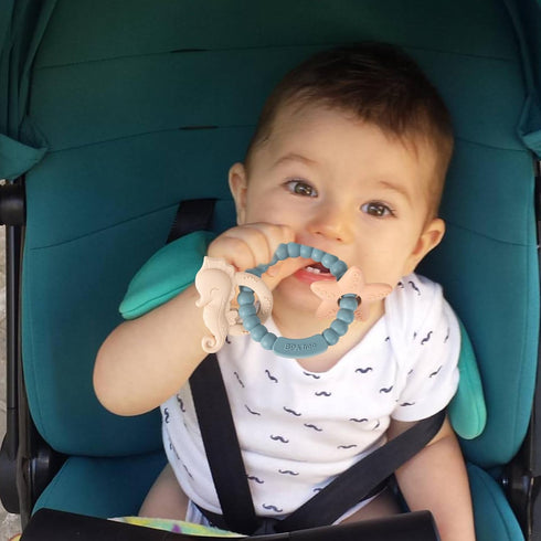 Silicone Teethers for Babies 0-6 6-12 Months Baby Teething Toys Teething Ring for Infant Boys Girls...