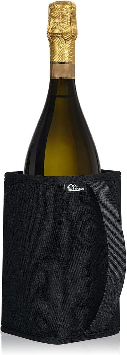 WK IEASON Standard Wine Cooler Sleeves Portable Champagne Insulator Sleeve Can Cooler Beer Cooler Cover- Keeps Wine & Champagne Chilled for Hours ...