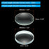 PATIKIL 10cm Focal Length 40mm Double Convex and 10cm Focal Length 40mm Double Concave Lens 1 Set, 2 Pack Glass Optically Polished Round Edges Len...