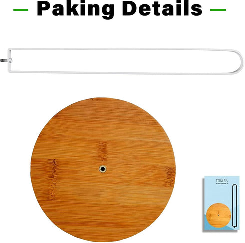 Wood Paper Towel Holder, Paper Towel Holder Countertop,Kitchen Towel Holder Free-Standing with Non-Slip Wooden Base(White)...