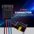 4 Pin Connector Waterproof Connector,Male and Female Way 16 AWG Wire Suitable for car Truck, Boat and Other Wire Connection (5 kit)...
