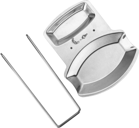 Lid and Spoon Rest Shelf,304 Stainless Steel Pan Pot Cover Lid Rack Stand Organizer,ZYLONE Pan Lid Organizer Storage Soup Spoon Rests Utensils Kit...