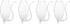 Fox Run Hand Blown Glass Port Sippers, Set of 4, 2.75 Ounces, Clear...