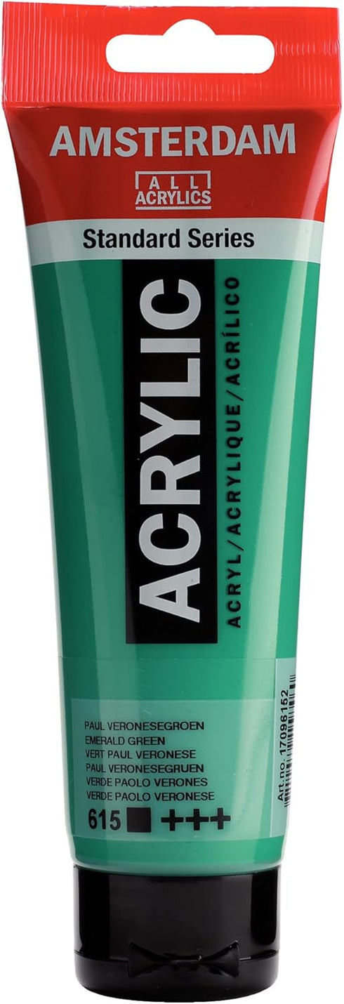 Amsterdam Standard Series Acrylic Tube 120ml Emerald Green 615 (17096152)...