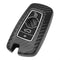 TANGSEN Smart Key Fob Case Cover Compatible with BMW 1 3 4 5 6 7 Series GT3 GT5 M5 M6 X3 X4 3 4 Button Keyless Entry Remote 3D Twill Weave Carbon ...