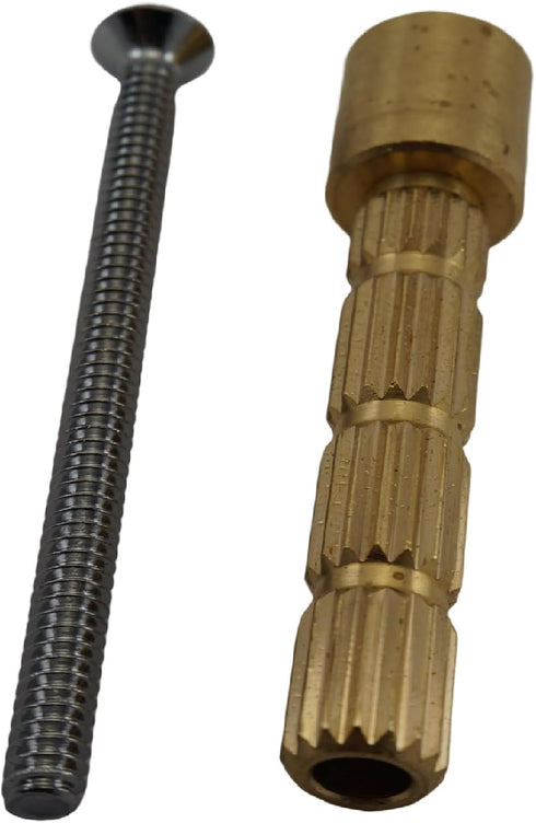 Extension Stem Repair Compatible with Gerber Shower Tub Valve Brass Trim kit Brass Chrome Valve Cartridge Wall 3-inch Length and 10/24 Screw 2.5 i...
