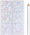 4000pcs Resin AB Flatback Rhinestones for Nails Art Crafts Glitter 2/3/4/5/6mm Round Jelly Rhinestones in A Box with Pickup Pen,Gems Crystals for ...