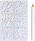 4000pcs Resin AB Flatback Rhinestones for Nails Art Crafts Glitter 2/3/4/5/6mm Round Jelly Rhinestones in A Box with Pickup Pen,Gems Crystals for ...