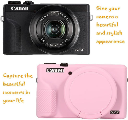 Case for Canon Powershot G7X Mark III Digital Camera, G7X Mark iii Camera Silicone Case, Anti-Scratch Slim Fit Soft Skin, G7X Mark 3 Accessories w...