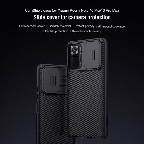For Xiaomi redmi Note 10 Pro Case, CamShield Slim case Protective Cover with Camera Protector Hard PC TPU Ultra Thin Anti-Scratch Phone Case for R...