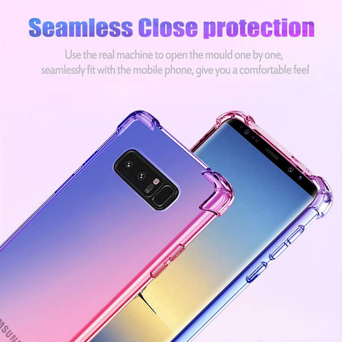 Case for Samsung Note 8, Galaxy Note 8 Cute Case Girls Women, Gradient Slim Anti Scratch Soft Clear TPU Phone Case Cover Shockproof Case for Samsu...
