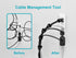 Monoprice Hook & Loop Fastening Cable Ties 6inch, 100pcs/Pack - Black...