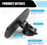 1 PC Car Interior Rearview Mirror, 8.66" x 2.55" Strong Adhesive Suction Cup HD Windshield Rear Flat Glass Mirror, Decorative Modification Accesso...