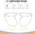 Dollger Blue Light Blocking Glasses Vintage Round Frame Eyeglasses for Women Men 2 Pack Transparent and Black...