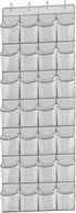 Over the Door Shoe Organizers 28 Mesh Pockets Hanging Shoes Organizer Shoe Rack for Closet Entryway Bedroom Bathroom Pantry Shoe Holder for Men Sn...