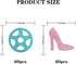 Wheels or Heels Confetti Glitter, Baby Shower He or She Party Table Confetti, Gender Reveal Paper Scatter, Boy or Girl Table Decorations Confetti,...