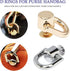 Uayeatye D Rings for Purse Hardware for Bag Making, 8 PCS Metal D Ring and Stud Screw, 360 Degree Rotatable D Rings for Purse, Bag Hardware, Dog B...