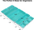 8 Pack Felt Drawer Organizer Tray, Desk Drawer Organizer Space Saving Storage Dividers Box, for Home Office Gadgets and Jewelry Storage (Teal)...