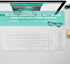 Keyboard and Mouse Sets, High Sensitivity no Delay Keyboard and Mouse, 108 Keys Multi-Functional 2.4G Keyboard Mouse Combo(White)...