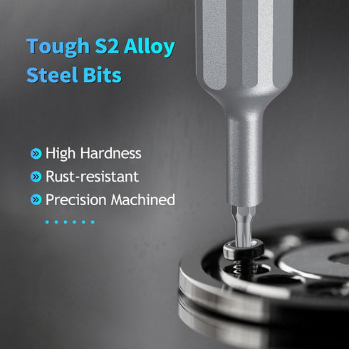 39 in 1 Precision Screwdriver Set, Mini Screwdriver Set with 38 pcs Tough S2 Alloy Steel Bits, Manual Pen Shape Small Screwdriver, Phillips, Slott...