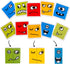 Wooden Expressions Matching Block Puzzles Building Cubes Toy Borad Games Educational Montessori Toys for Kids Ages 3 Years and Up...
