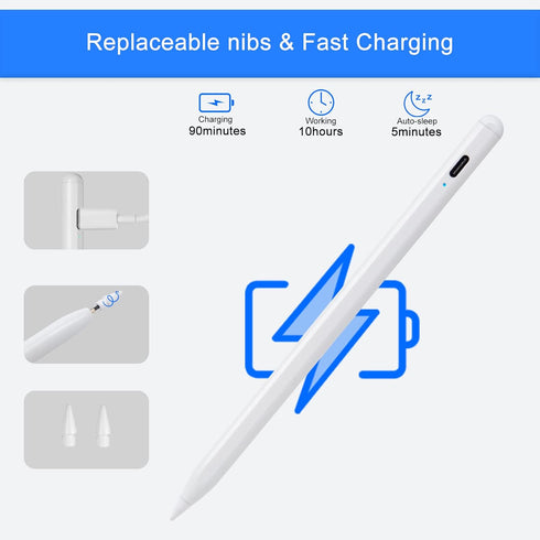 Apple Pencil 2nd Generation for iPad 10th Generation Pen,Stylus for iPad Air 5th Generation Pencil Apple iPad Pro Pen,iPad Mini 6th/5th,iPad 8th 9...