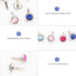 Amosfun 100pcs Mini Brads Heart Metal Scrapbooking brads Paper Fasteners for DIY Crafts 8x15mm (Random Color)...