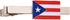 Desert Cactus Puerto Rico State Flag Tie Bar Made of Metal Souvenir Rectangle (Silver Tie Bar)...