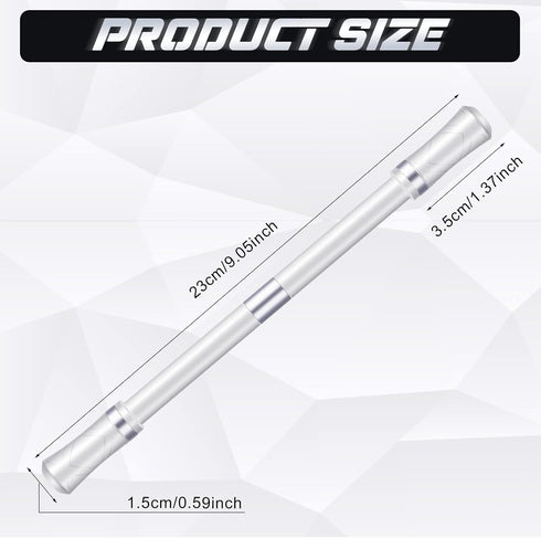 2 Pieces Spinning Pen Rolling Finger Rotating Pen Gaming Trick Pen Mod with Tutorial No Pen Refill Stress Releasing Brain Training Toys for Kids A...