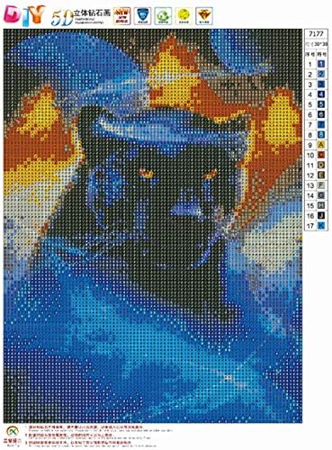 BETTER SELECTION 5D DIY Diamond Art Set Decorating Cabinet Table Stickers Crystal Rhinestone Diamond Embroidery Paintings Pictures for Study Room,...