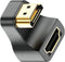 U Shape HDMI 2.1 Adapter Male to Female Standard HDMI Type A Adapter UHD 3D 8K@60Hz 180 Degree Up Angle for Laptop Projector TV PC...