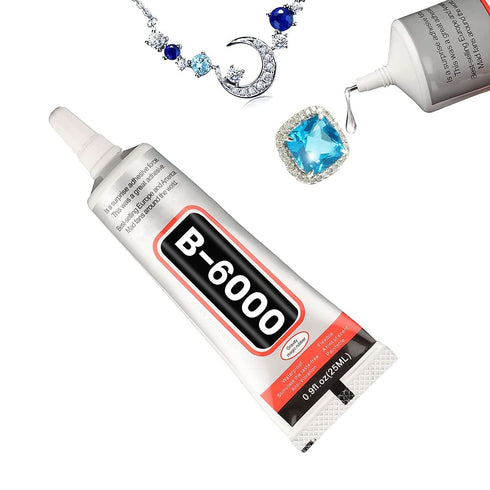 B6000 25g Professional Jewelry Glue Clear Rhinestone, Inlay Glue, Pendant Adhesive, suitable for glass, jewelry, acrylic materials, mobile phone c...