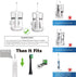 Replacement Flossing Toothbrush Heads Compatible with WaterPik Sonic Fusion/2.0 Brush and Flosser Combo… SF-01 / SF-02 / SF-03 / SF-04 with Crysta...