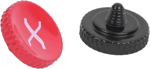 Alloy Black + Red Paint Spraying Treatment Camera Shutter Release for X Series Cameras with Rubber Ring Shutter Fuji Soft Release Fuji Shutter Rel...