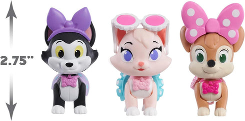 Disney Junior Minnie Mouse Polka Dot Pets 3-Pack Figures, Officially Licensed Kids Toys for Ages 3 Up, Amazon Exclusive...