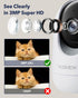 Indoor Security Camera 2K, Pet Camera with Phone App, WiFi Cameras for Home Security Camera for Dog/ Baby Monitor/Elder Pan Tilt, 2.4G, 24/7, 2-Wa...