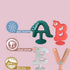Baby Sensory Teether Toys?BRAVE Teething Toys for 6-12 Month olds?Silicone Alphabet Teether?Relief of Gum Pain...