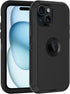 for iPhone 15 Plus Case, with Built in Screen Protector Heavy Duty Drop Protection, Full Body Rugged Shockproof Dust Proof Protective Phone Cover ...