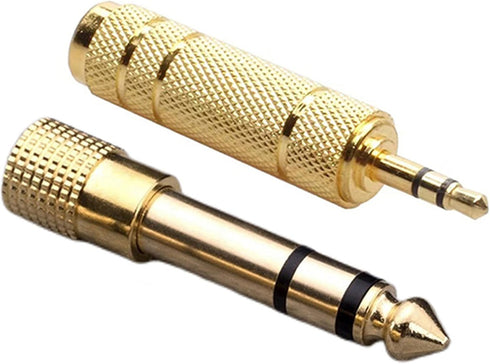 Headphone Adapter 6.35mm Male to 3.5mm Female Stereo Audio Aux Adapter 1/8 Inch to 1/4 Inch Headphone Jack Adapter for Guitar Amplifier, Headphone...